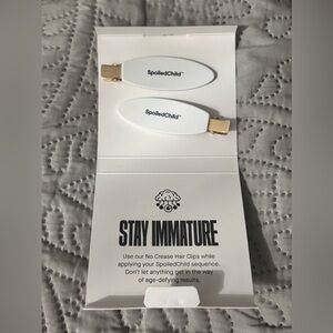 Spoiled No Crease White Hair Clips